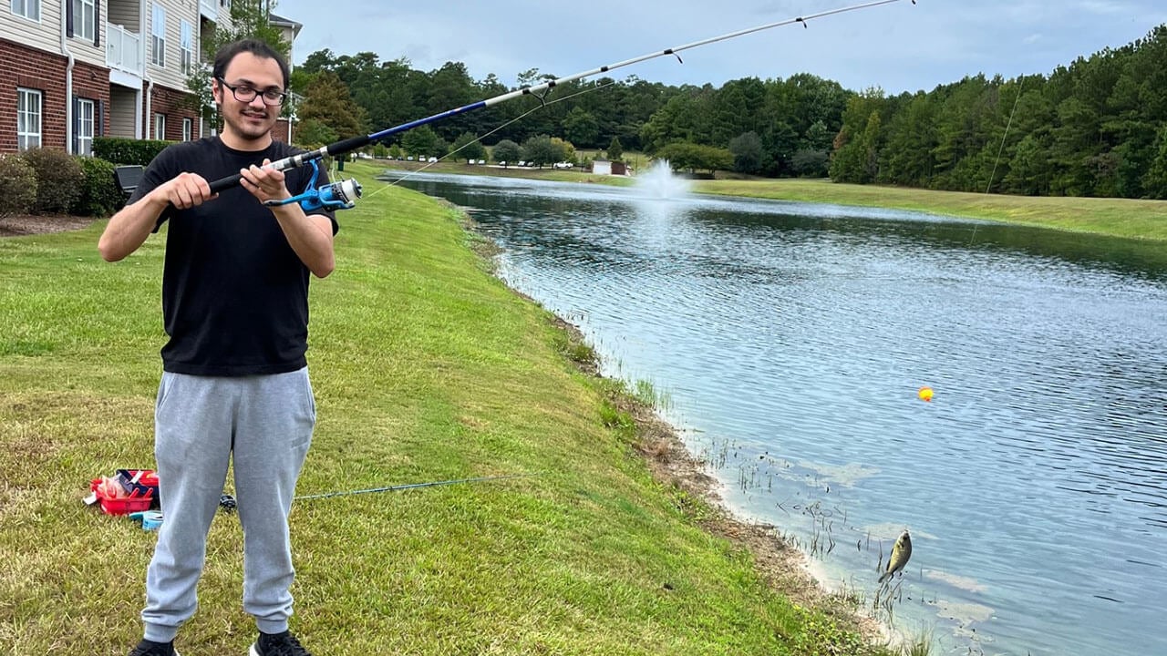 Dr. Zaidi fishing