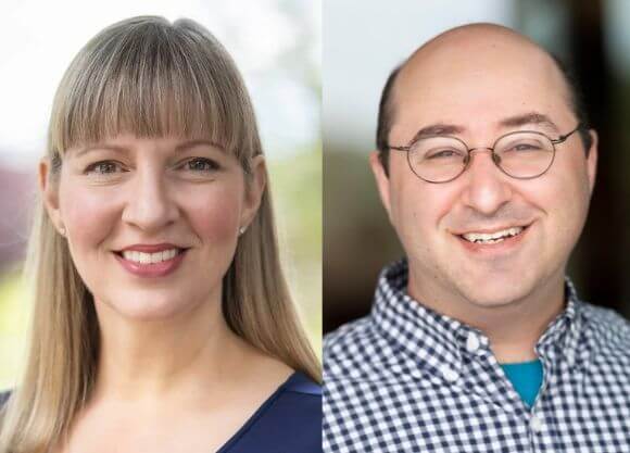 Victoria Reid (left) and Adam Weinstein (right)