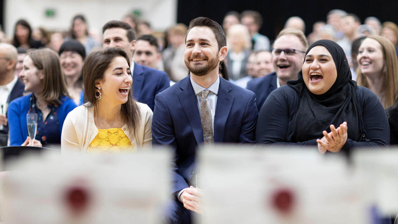 Medical students celebrate their Residency Match during National Match Day.